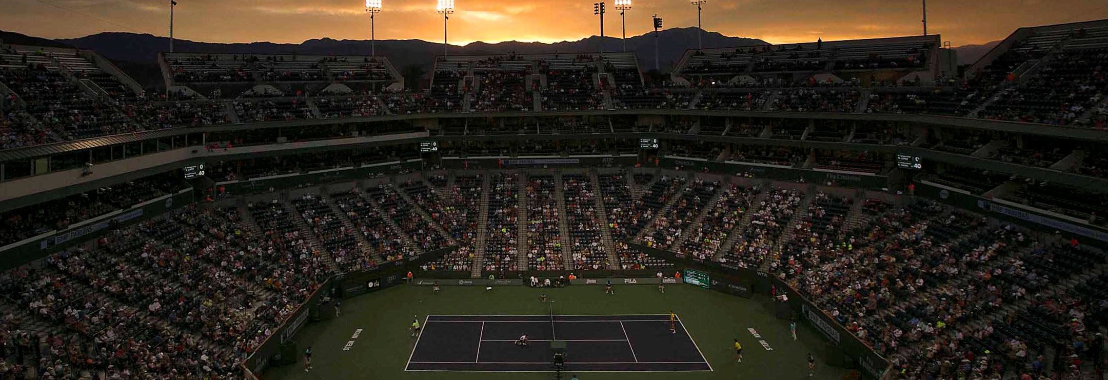 Stadium court at Indian Wells, home of the BNP Paribas Open